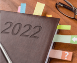 2022 notebook on desk