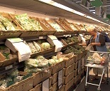 supermarket vegetable aisle
