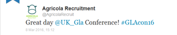 Agricola Recruitment twitter comment