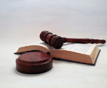Gavel with text book