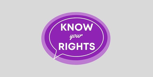 Know your rights podcast logo