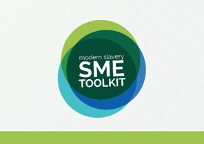 logo which says modern slavery SME toolkit