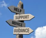 Signpost help support advice guidance