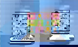 A group of people participating in a webinar