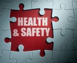 Missing pieces from a jigsaw revealing healthy & safety