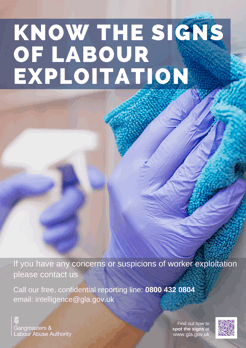 Hand with cleaning cloth