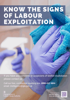 Hand with cleaning cloth