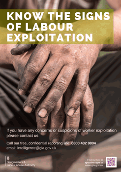 worker's muddy hands