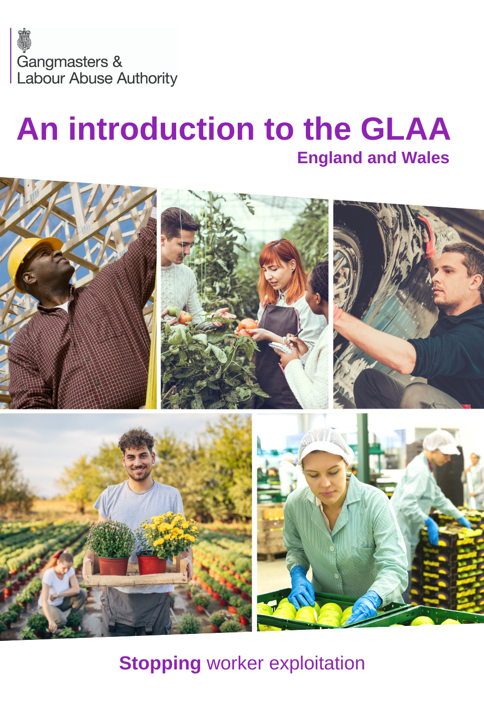 An Introduction To The GLAA Cover Iumage Showing Workers In Various Sectors